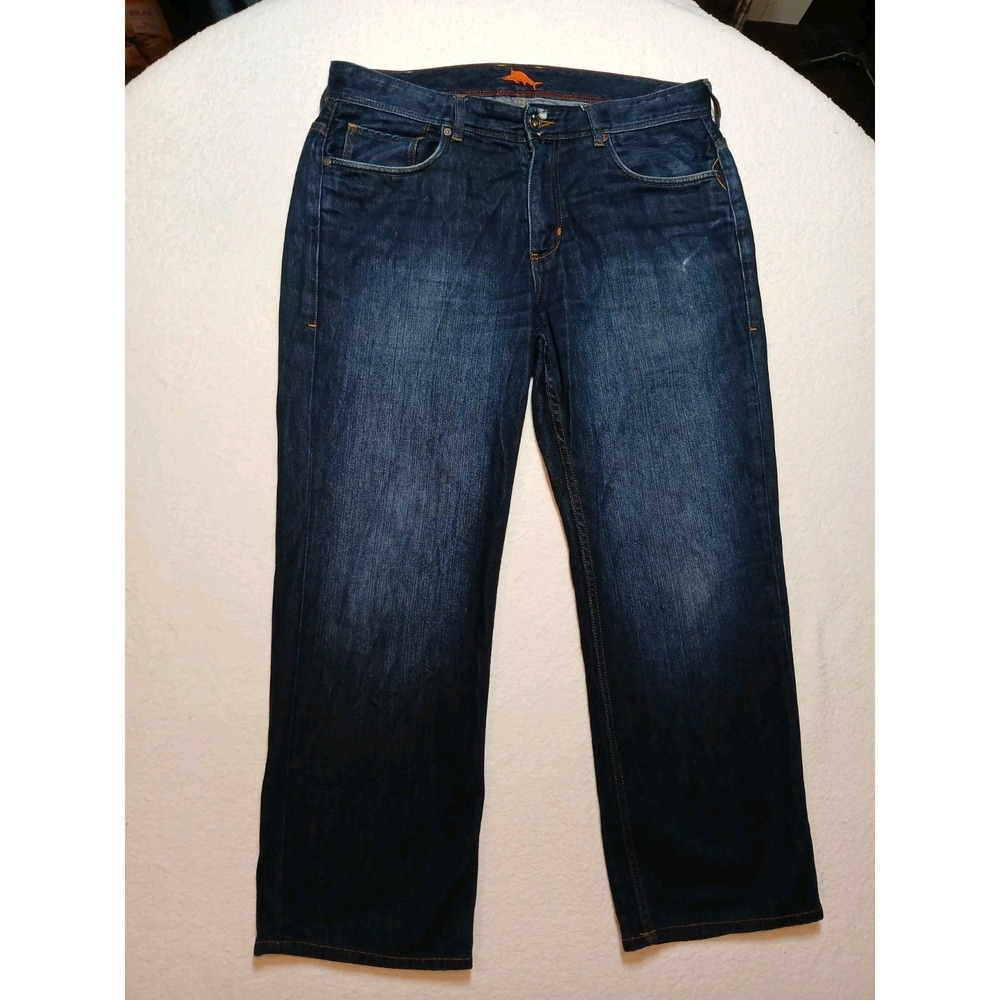 Tommy Bahama Jeans Mens 35x32 Cayman Relaxed dark wash Blue Denim
